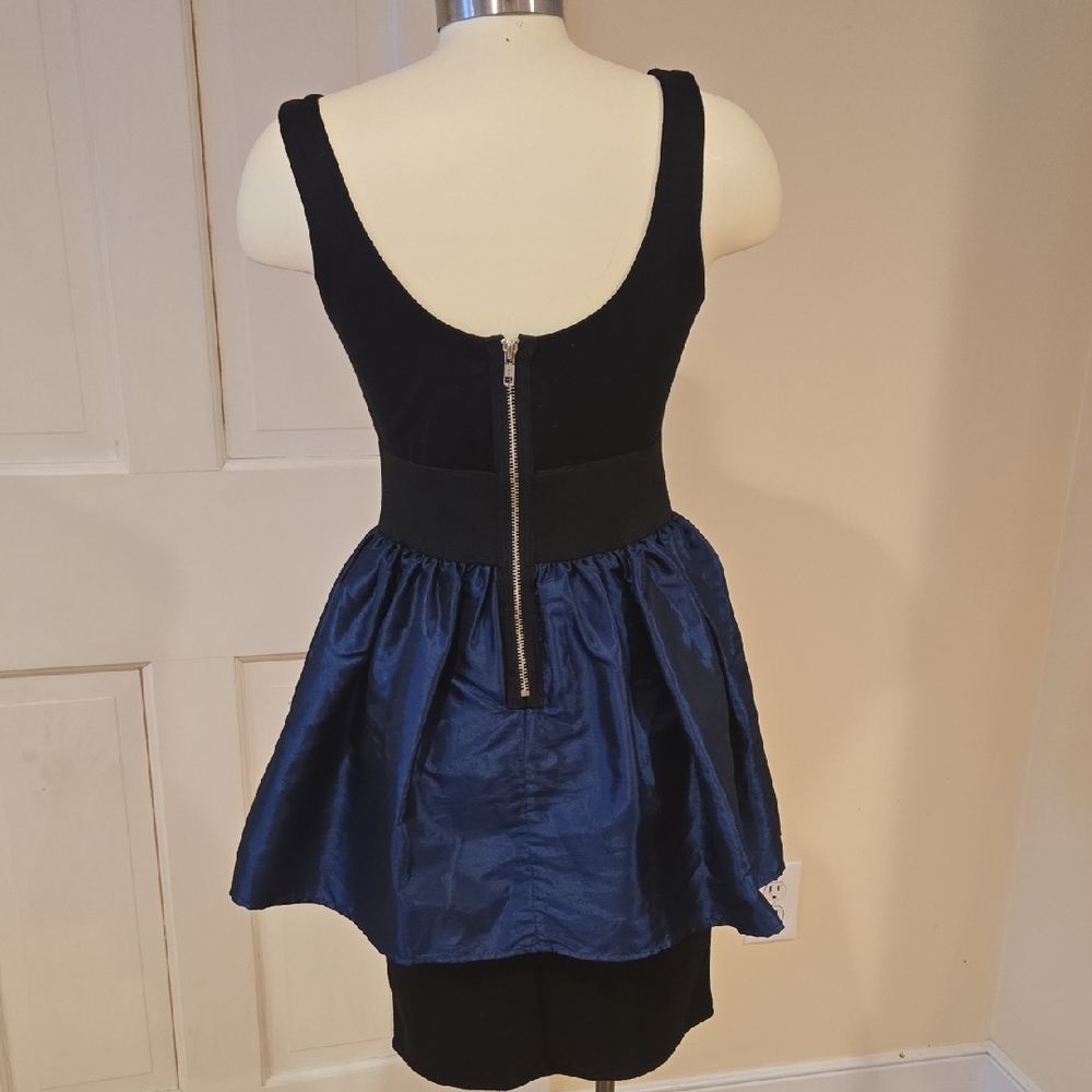 Agua by Agua Bendita Black and Navy Mini Dress - Picture 3 of 6
